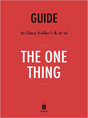 cover image of Summary of the ONE Thing